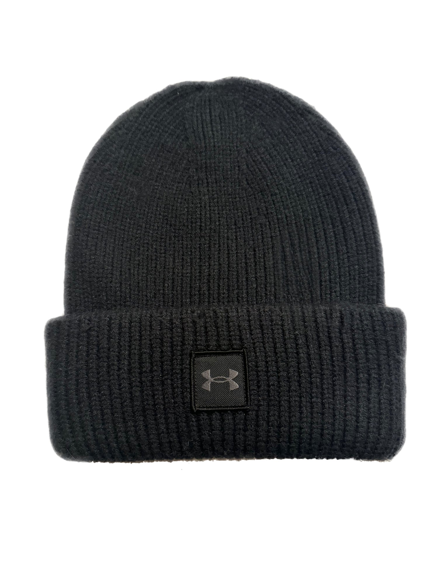 Men's Black Corded Under Armor Beanie Hat