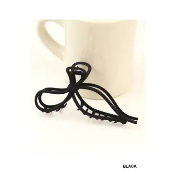 Ladies Metal Hair Bow Claw Clip Accessory
