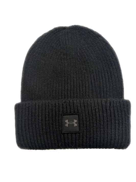 Men's Black Corded Under Armor Beanie Hat